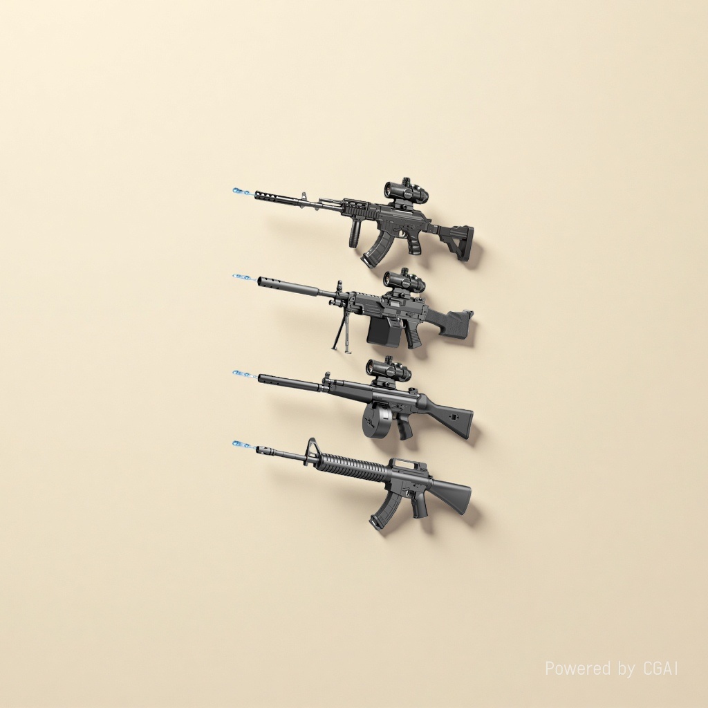 Delta Operation-themed model gun set Application Scenario