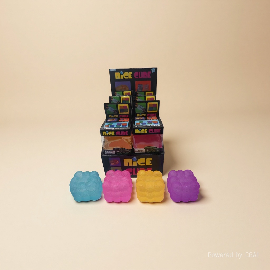 阿文魔方彩色减压智力魔方玩具Nice Cube魔方六区Needoh