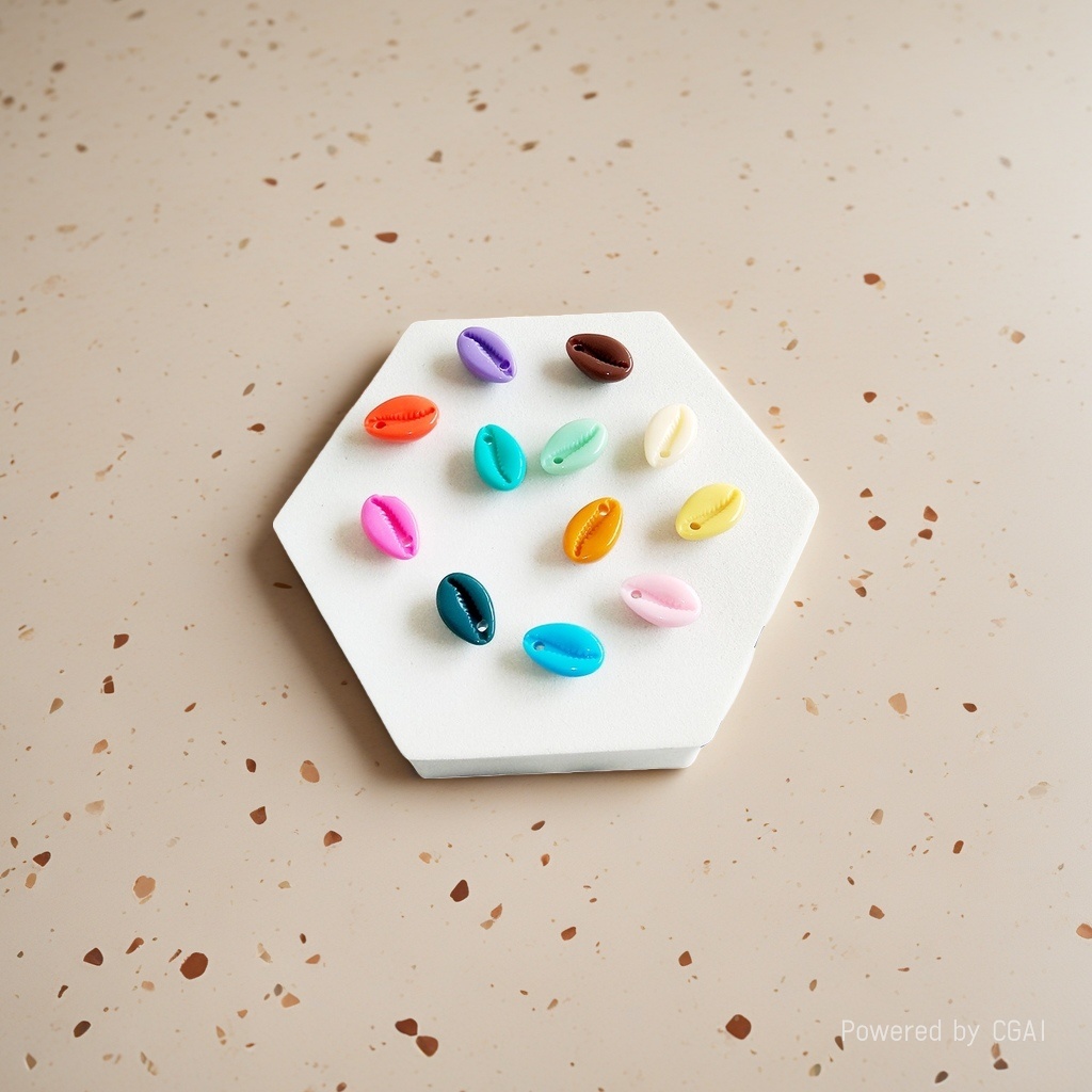 Wholesale of 12x18mm macaron-colored DIY jewelry accessories, necklaces, bracelets, edge holes and hair clips Specification image