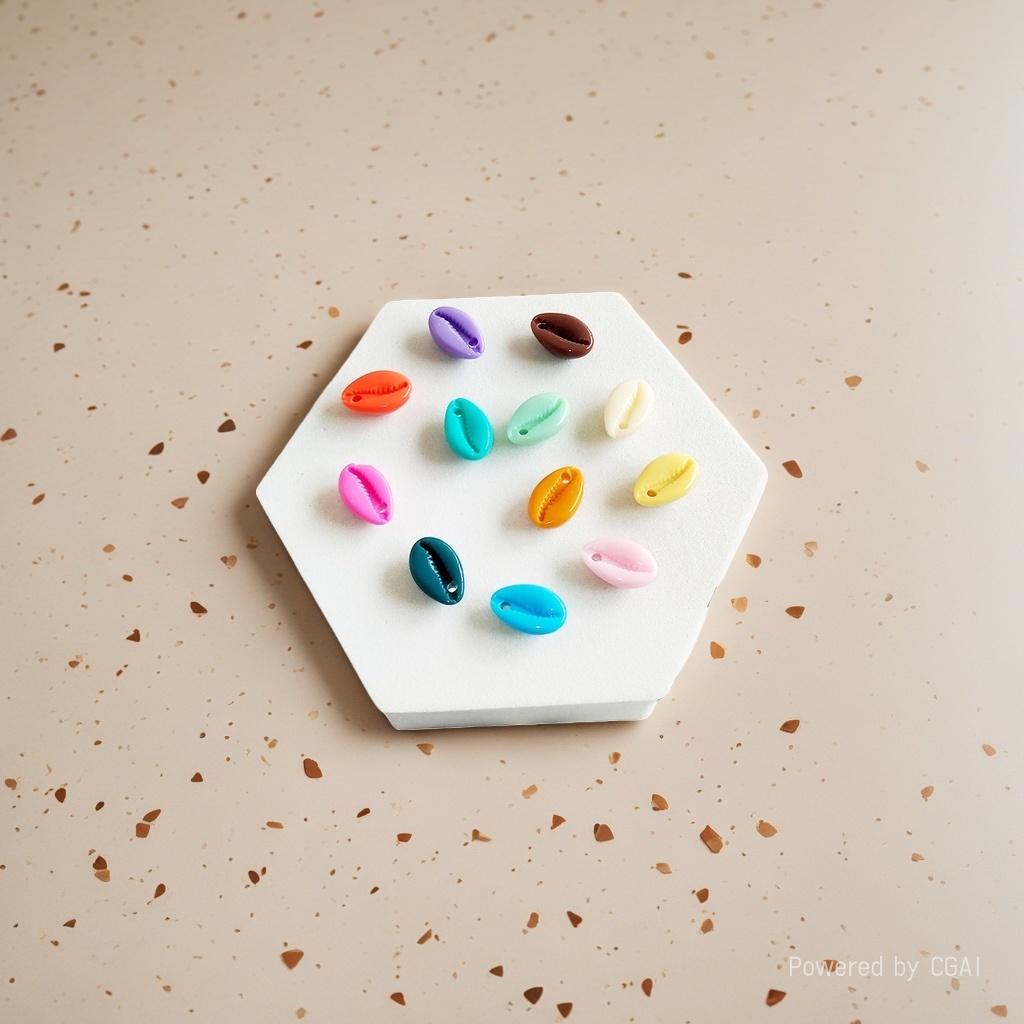 Wholesale of 12x18mm macaron-colored DIY jewelry accessories, necklaces, bracelets, edge holes and hair clips Application Scenario