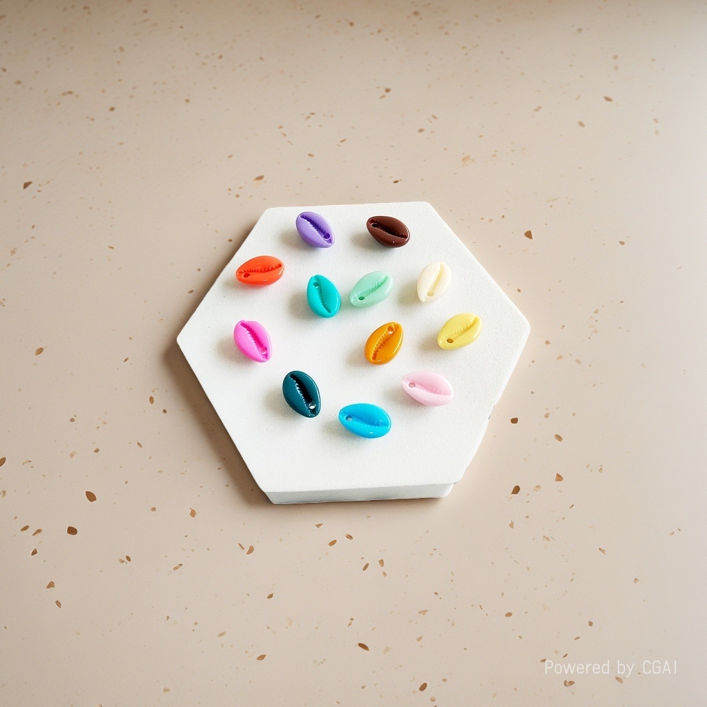 Wholesale of 12x18mm macaron-colored DIY jewelry accessories, necklaces, bracelets, edge holes and hair clips details Picture