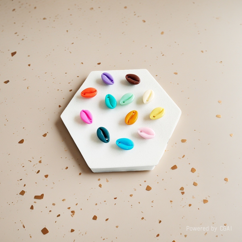 Wholesale of 12x18mm macaron-colored DIY jewelry accessories, necklaces, bracelets, edge holes and hair clips