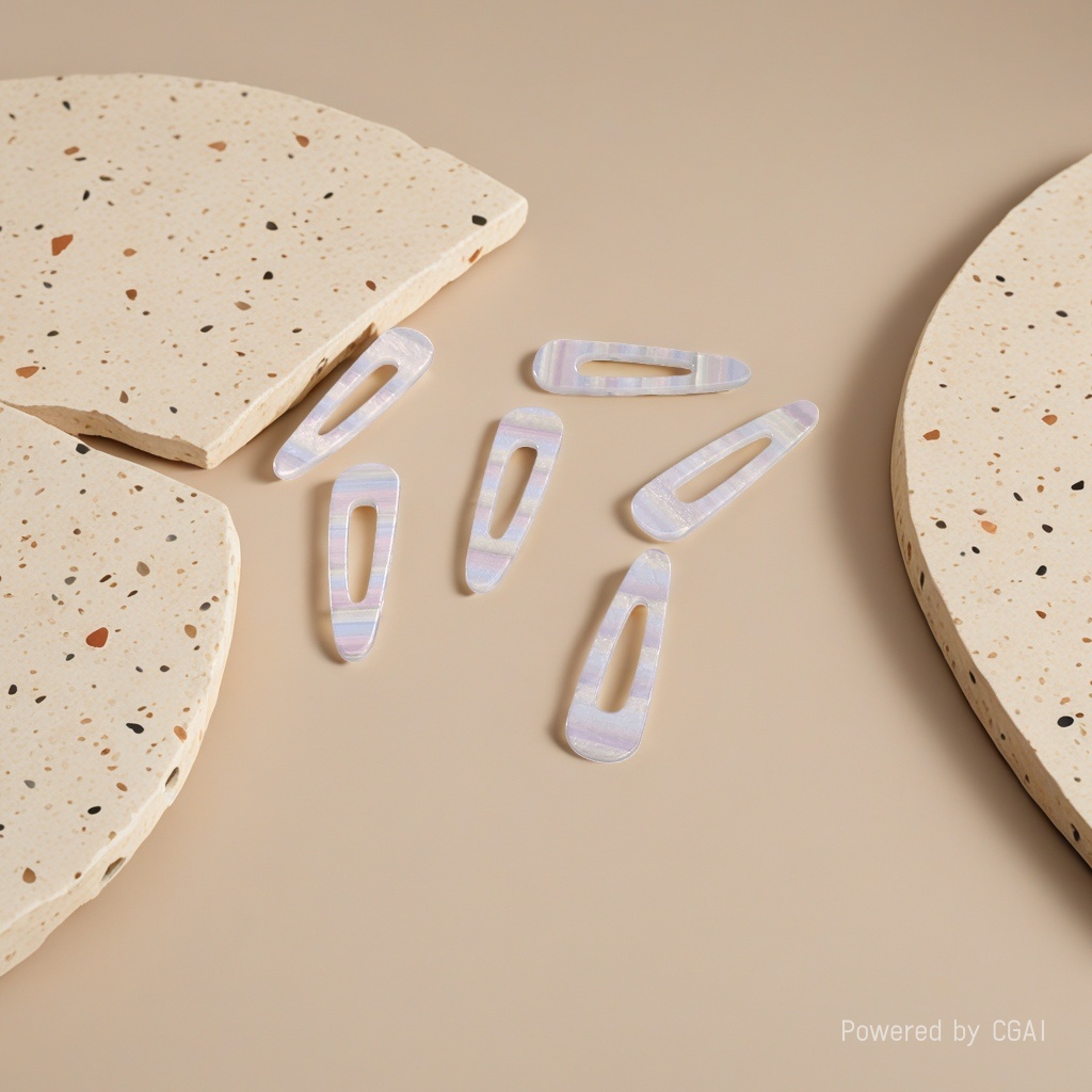 Resin striped BB clips, seven-color hair clips, teardrop rectangular diy hair clip accessories 093759234