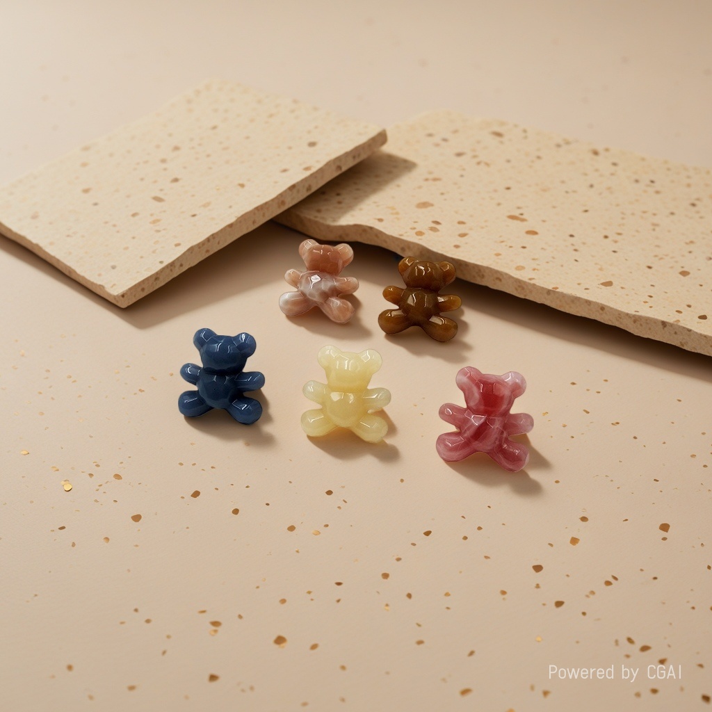 Autumn and winter new products: Acrylic Korean version bear bun hairstyle ins hair accessory, cute girl headband and hair band