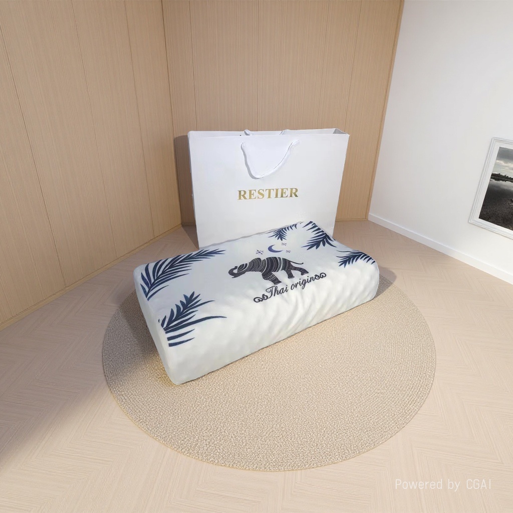 The mugwort feather silk cotton white down pillow is comfortable, breathable, calming and helps with sleep Application Scenario