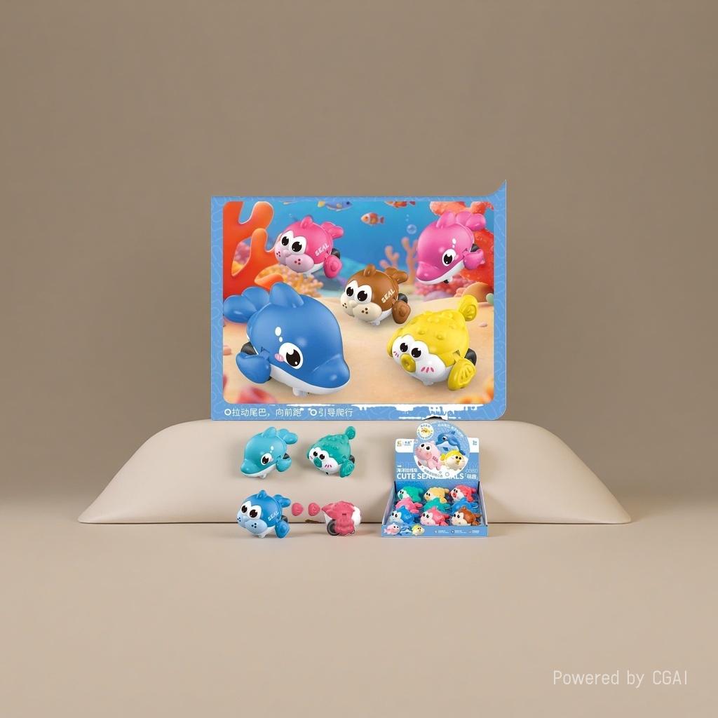 Cute Marine animal cable remote control racing toy details Picture