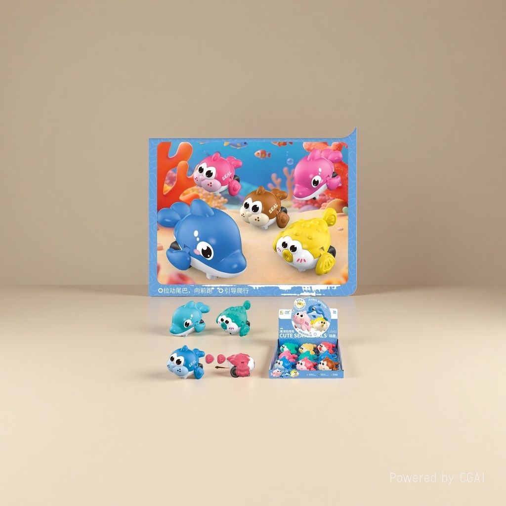 Cute Marine animal cable remote control racing toy Specification image