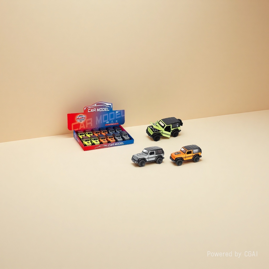 OE3 METAL alloy off-road vehicle model 1:32, four-door openable, green, silver, orange toy car, suitable for children over 3 years old OE3 METAL alloy off-road vehicle model 1:32, four-door openable, green, silver, orange toy car, suitable for children over 3 years old