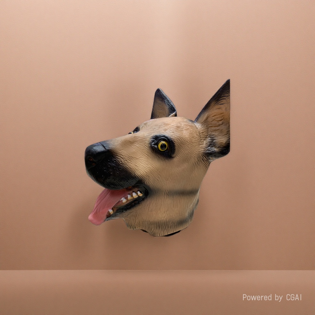 Dog-head glowing cheering mask, inflating stick, gender revelation, photo props Specification image
