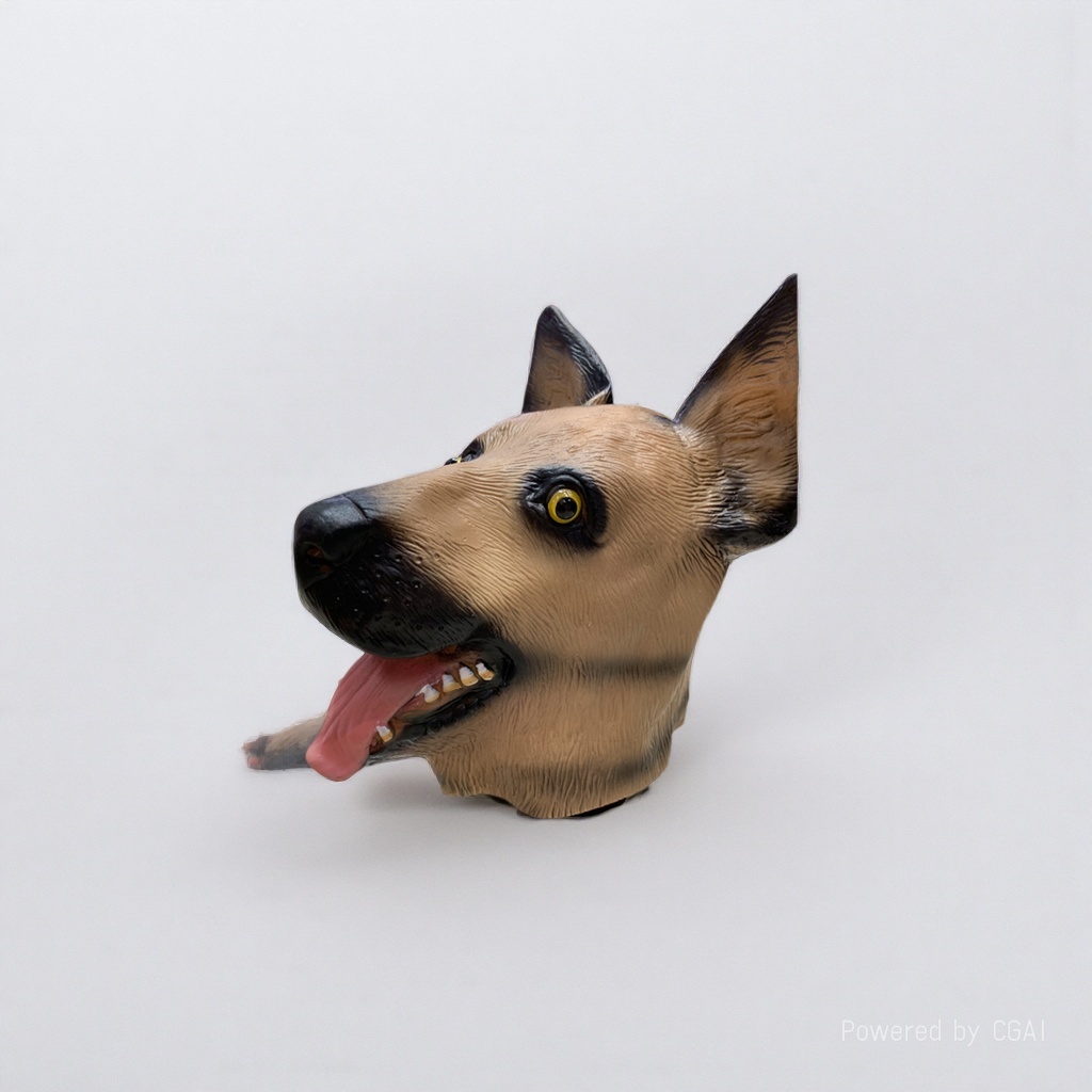 Dog-head glowing cheering mask, inflating stick, gender revelation, photo props Item Picture