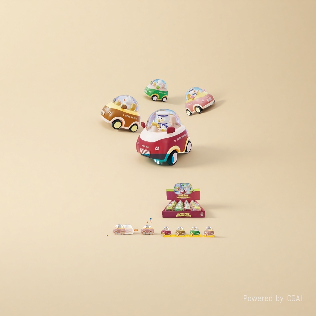 Cute pet commander remote control racing car Toy car children's remote control car 1:32 Press toy car Specification image