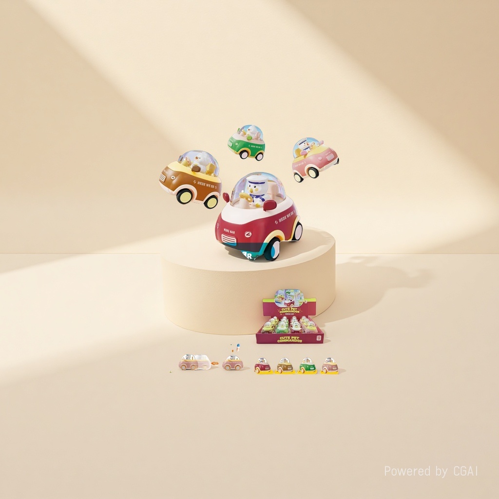 Cute pet commander remote control racing car Toy car children's remote control car 1:32 Press toy car details Picture