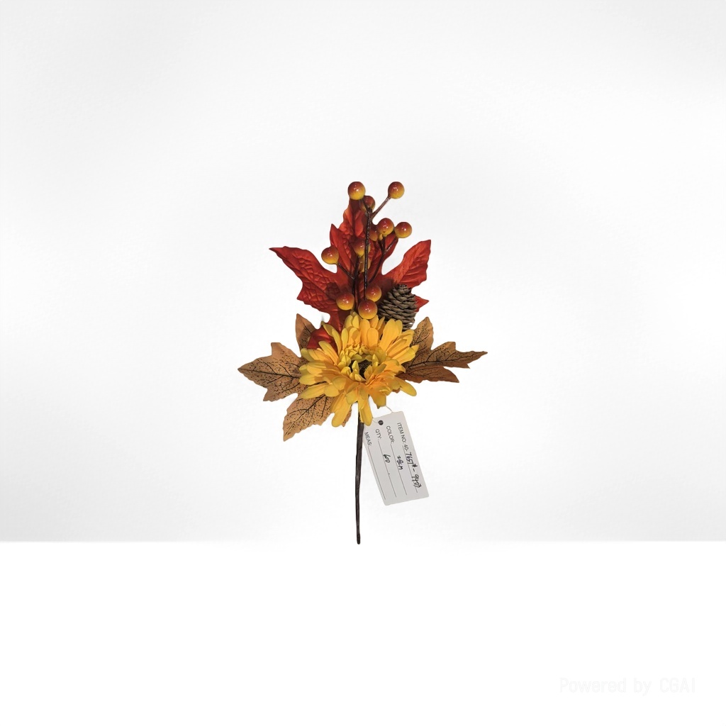 Flower-stem eucalyptus mistletoe green plant simulation branches large leaves artificial flowers details Picture