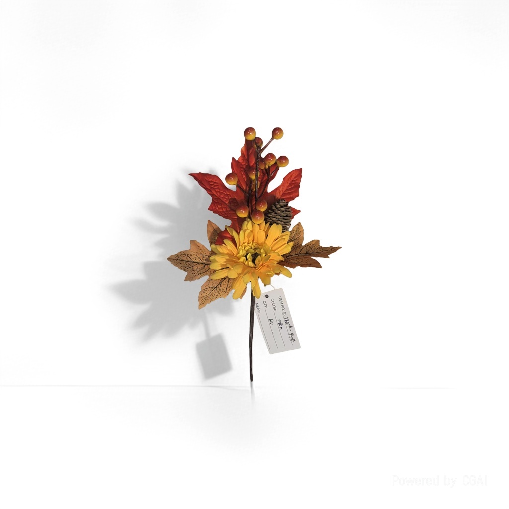 Flower-stem eucalyptus mistletoe green plant simulation branches large leaves artificial flowers