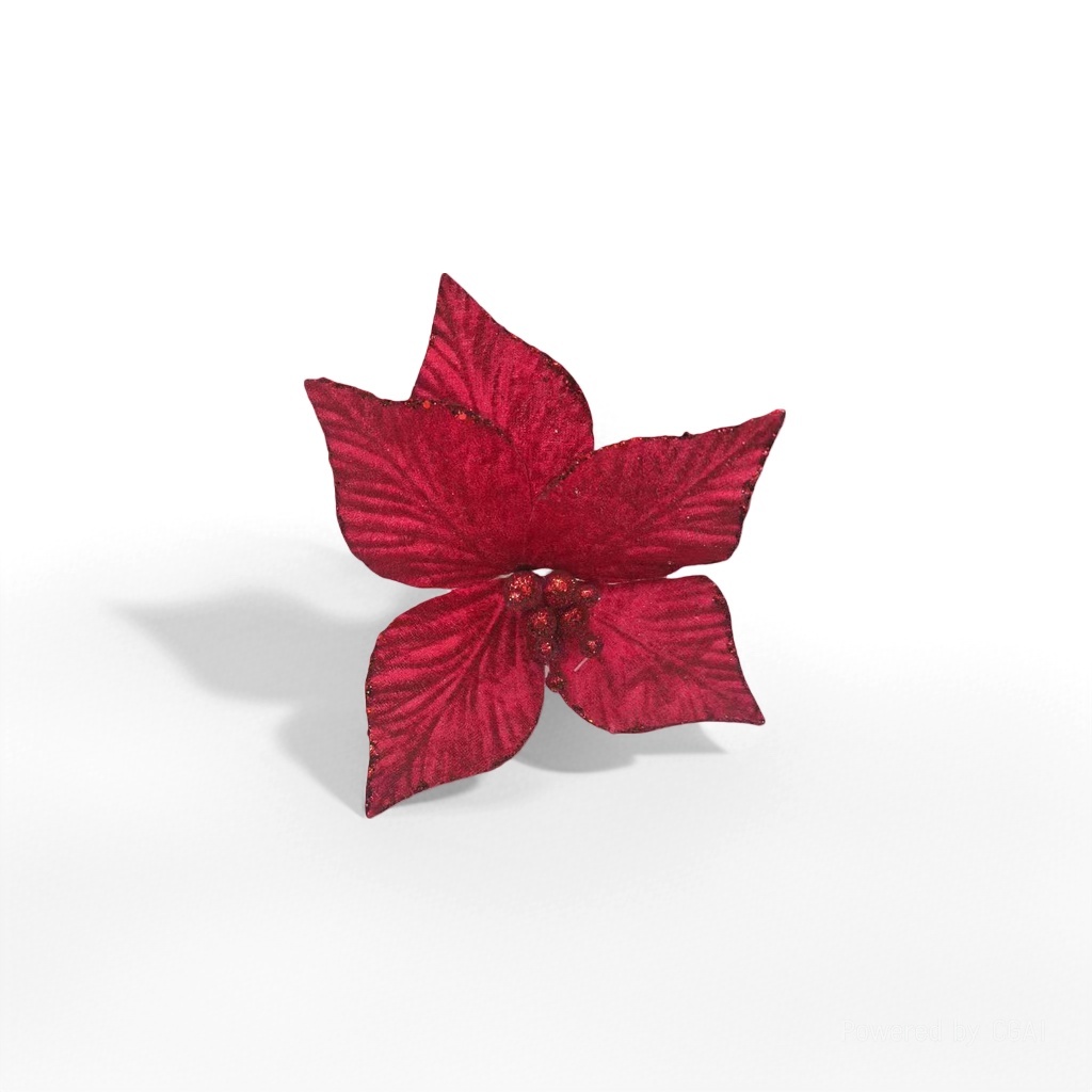 Red poinsettias decorative flowers Specification image