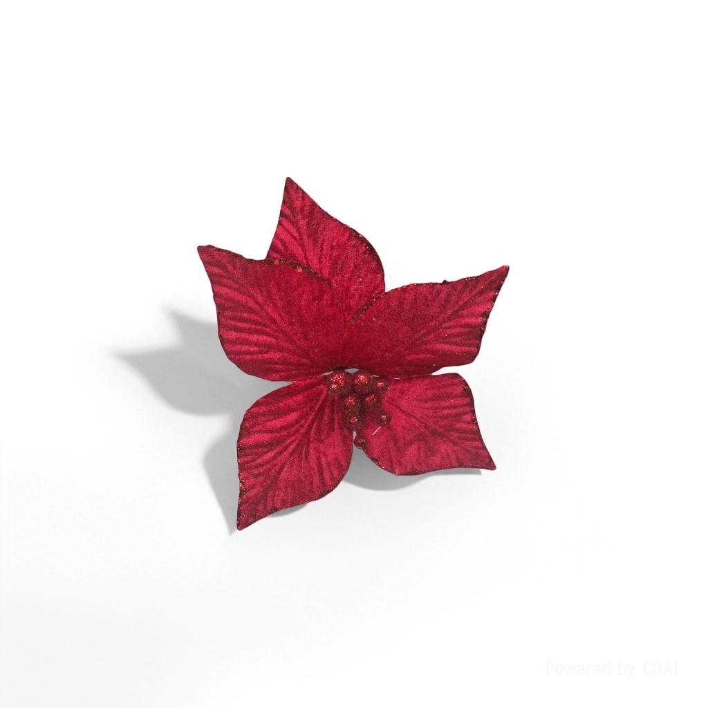 Red poinsettias decorative flowers Application Scenario