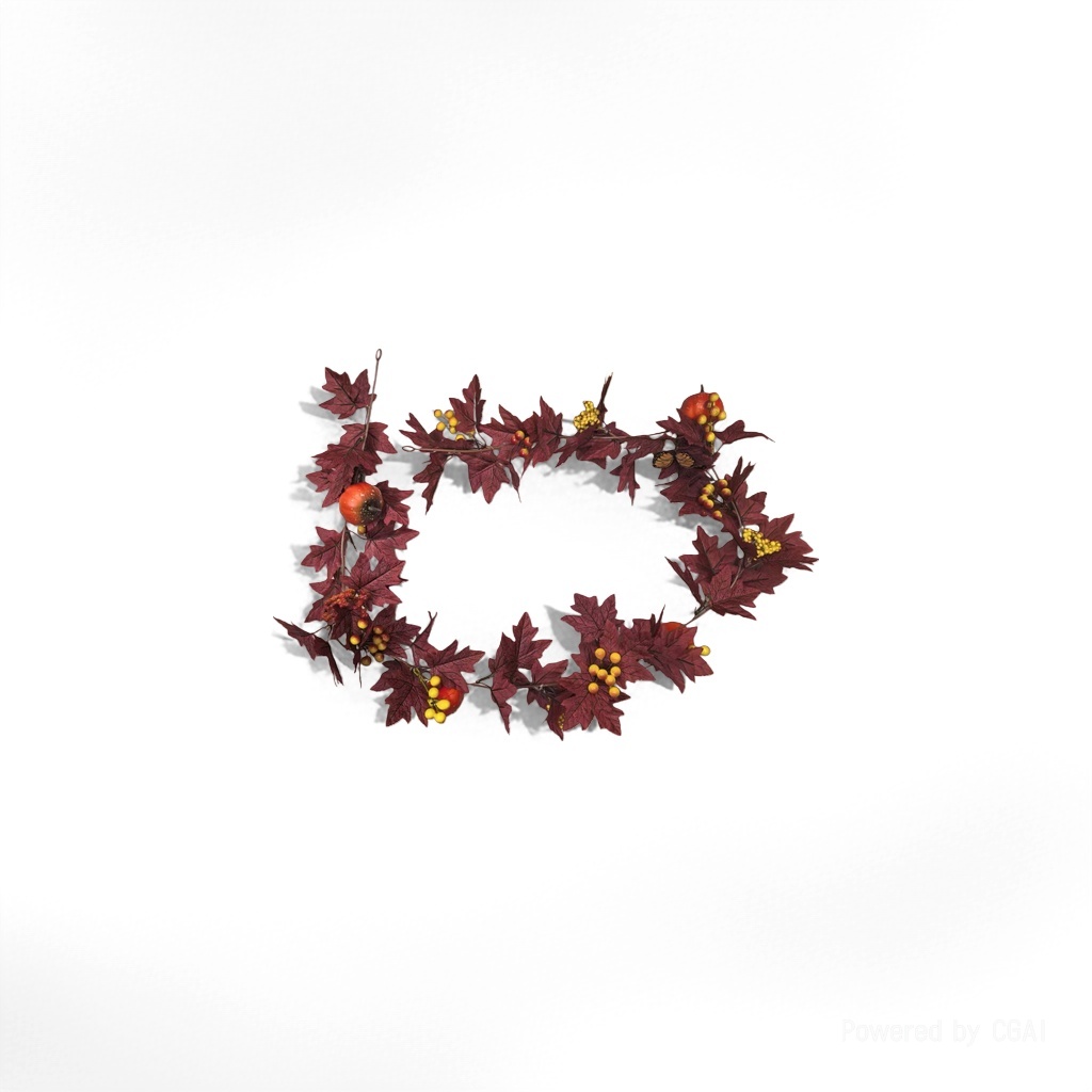 Autumn decorative garlands, artificial plastic flower figures, fake flowers Specification image