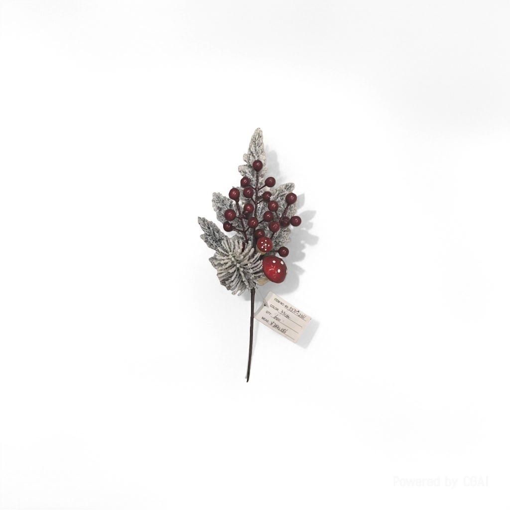Christmas eucalyptus mistletoe artificial branch leaf flower stem green plant large leaf artificial tree Christmas decoration Specification image
