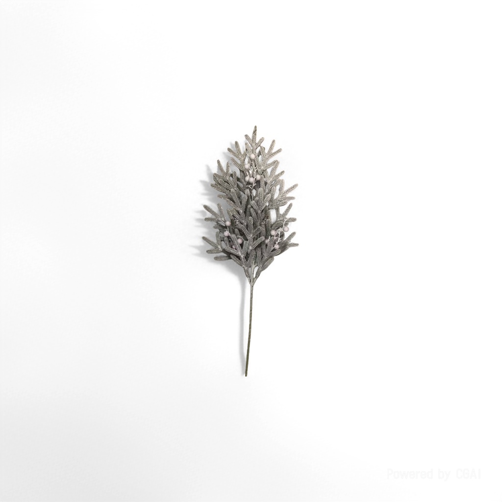 Simulación de ramas de pino de plata decoración de flores de plástico lámpara de flores falsas flores artificiales home set details Picture