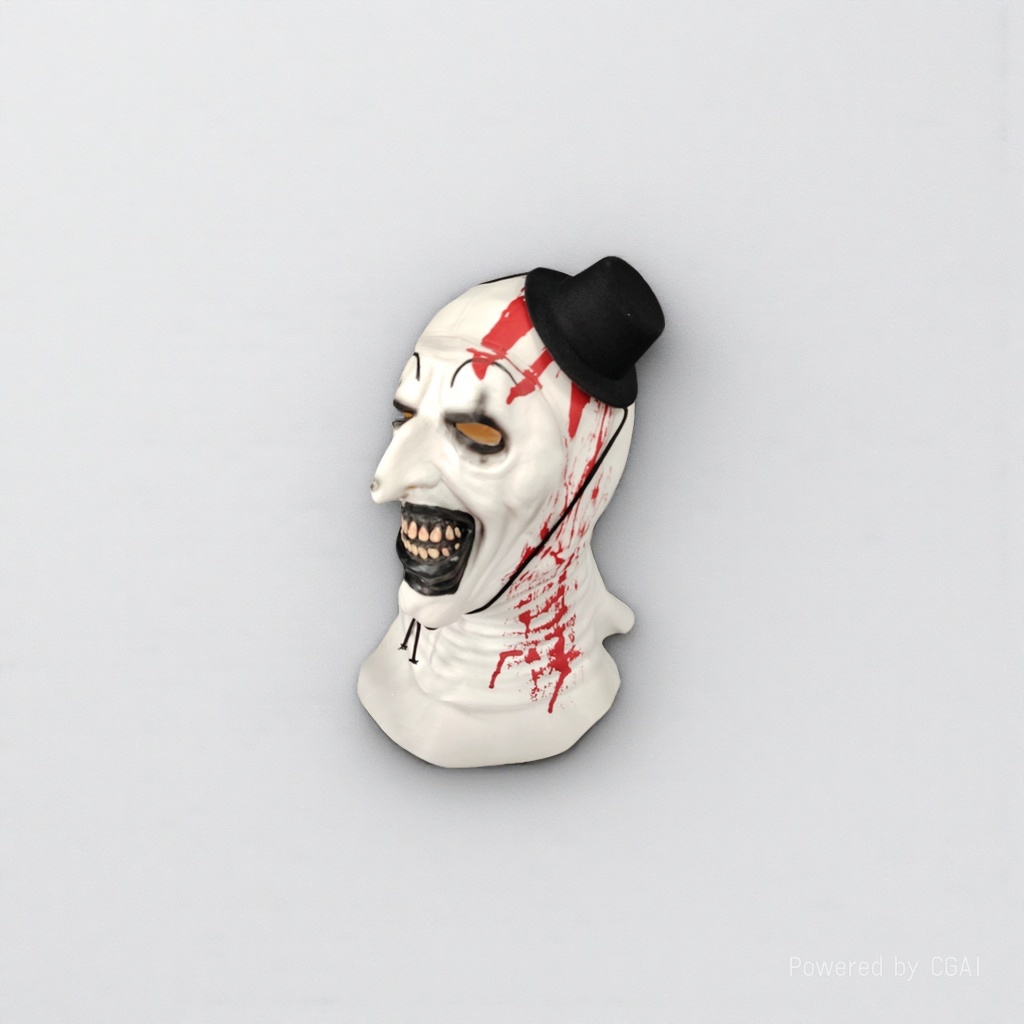 Horror clown Peking Opera mask Pulp green hair Halloween mask Item Picture