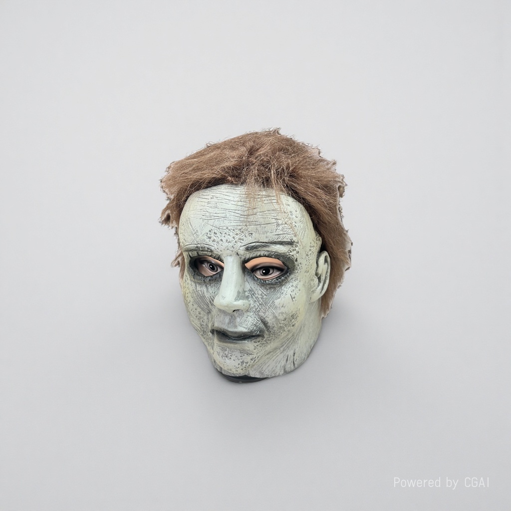 Horror clown Peking Opera mask Pulp Green Hair Halloween Mask 103642052 details Picture