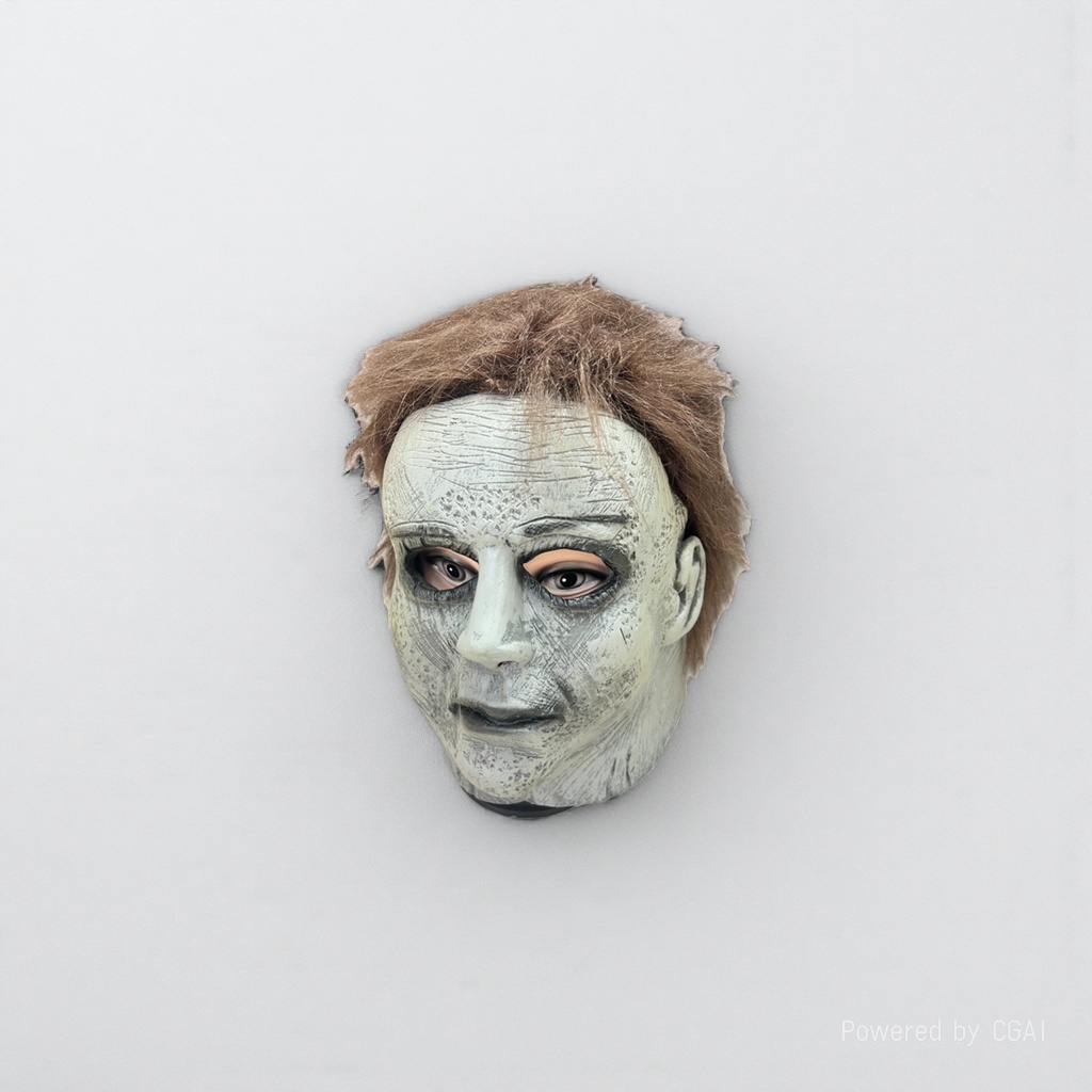 Horror clown Peking Opera mask Pulp Green Hair Halloween Mask 103642052 Item Picture