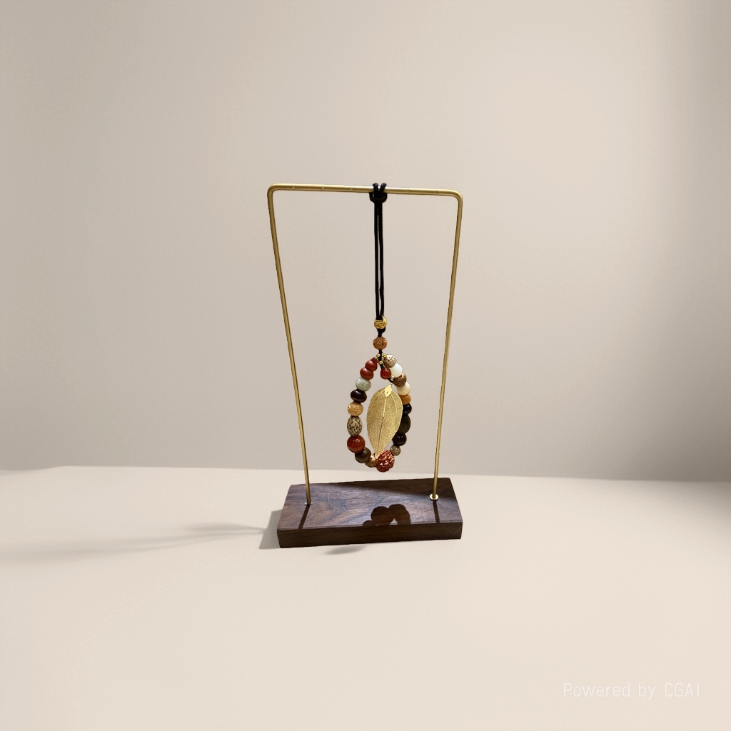 Tibetan-style wealth god Zakilam glass Five-way Wealth God car pendant, bag pendant, metal retro details Picture