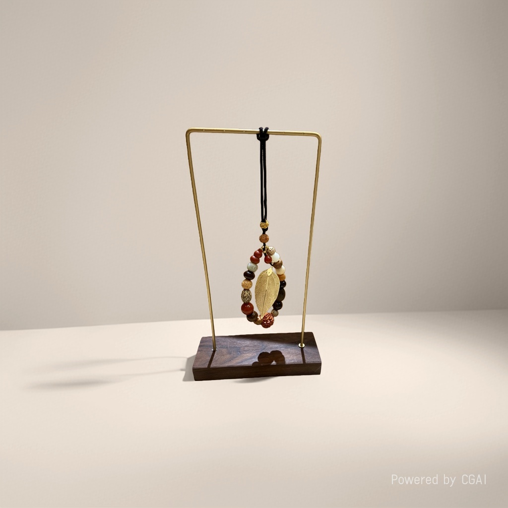Tibetan-style wealth god Zakilam glass Five-way Wealth God car pendant, bag pendant, metal retro
