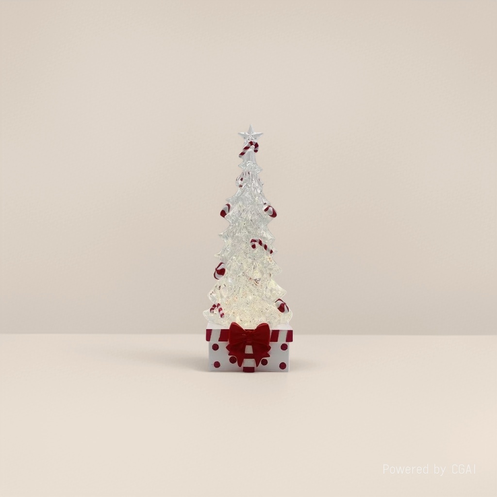 Transparente brillante árbol de navidad decoraciones navidad pequeña luz de la noche para la decoración Application Scenario