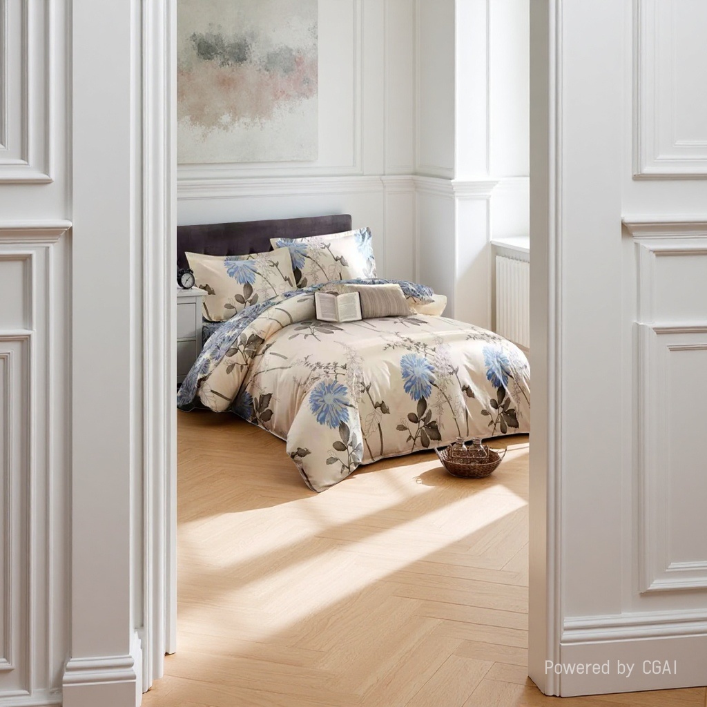 Washed cotton four-piece set, all-cotton Japanese solid color simple 115627647 Specification image