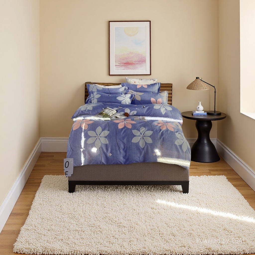 Pure cotton floral pattern bedding four-piece set, quilt bedding set, home textile Specification image