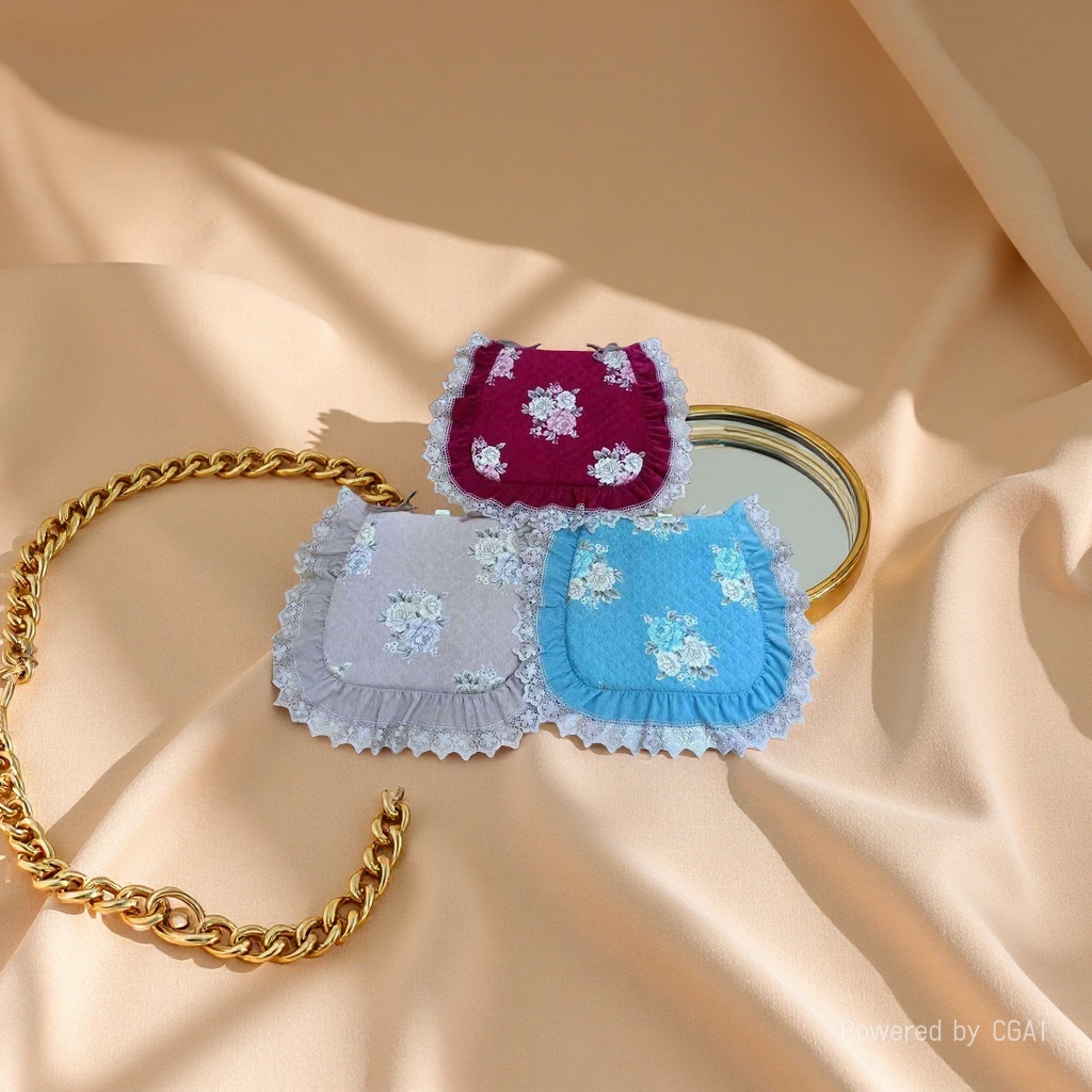 Embroidered floral cushions, cross-stitch fabric, handcrafted fabric, hand-stitched needle grids, plastic three-dimensional embroidered fabric details Picture