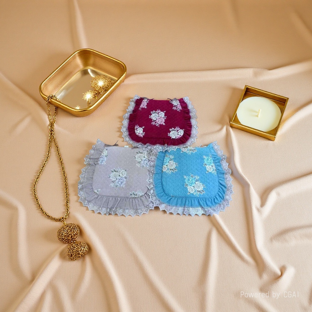 Embroidered floral cushions, cross-stitch fabric, handcrafted fabric, hand-stitched needle grids, plastic three-dimensional embroidered fabric Application Scenario