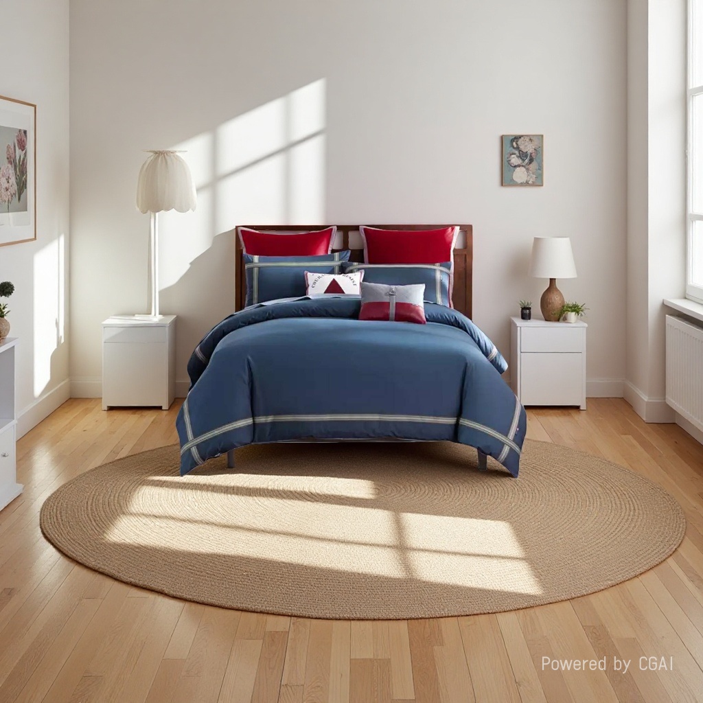 Wedding bedding set of four pieces 2026 new style pure cotton wedding home textile bedding furniture Specification image