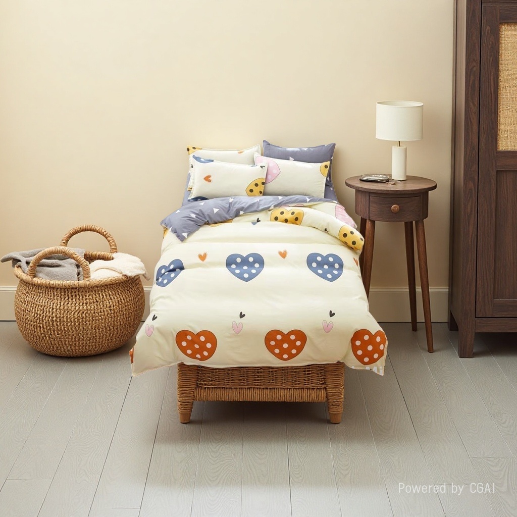 Pure cotton bedding four-piece home textile quilt set Specification image