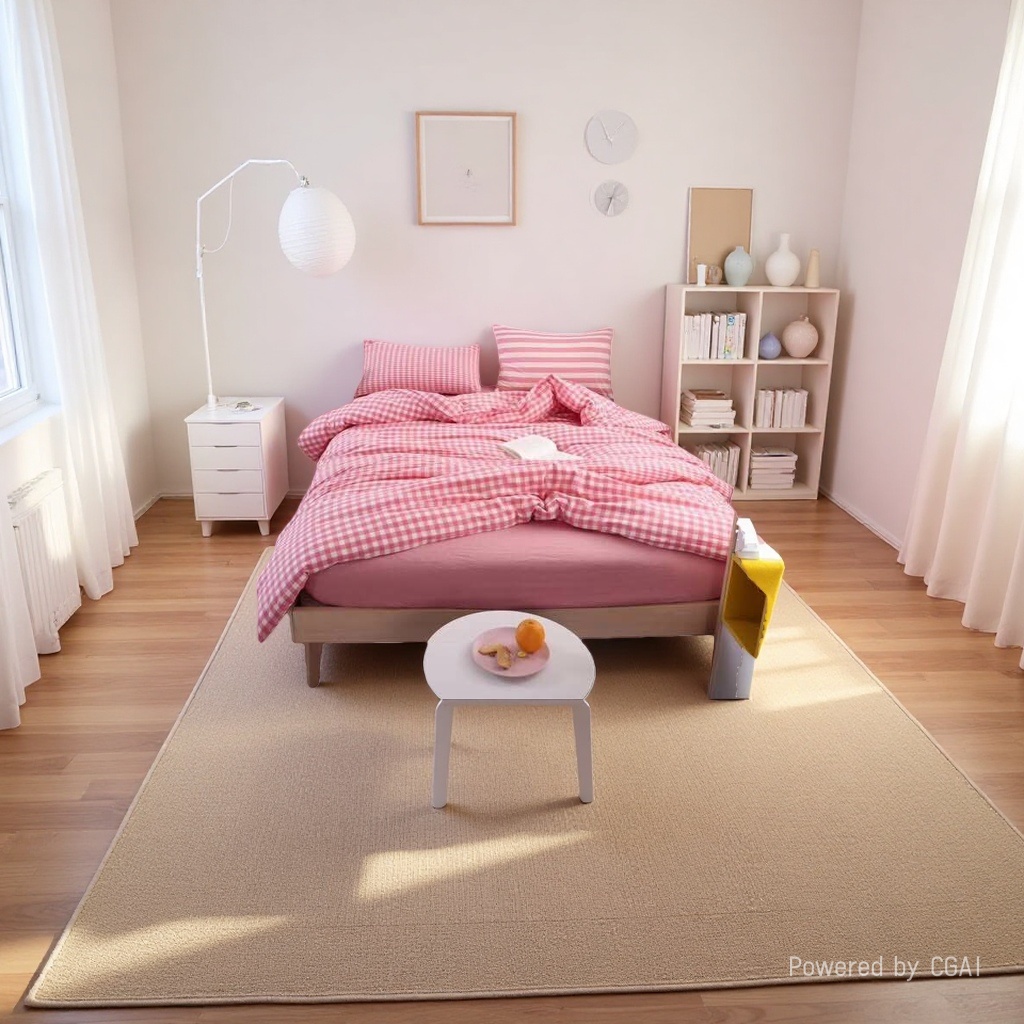 Simmons pink check bed set colchón esponja para personas mayores details Picture