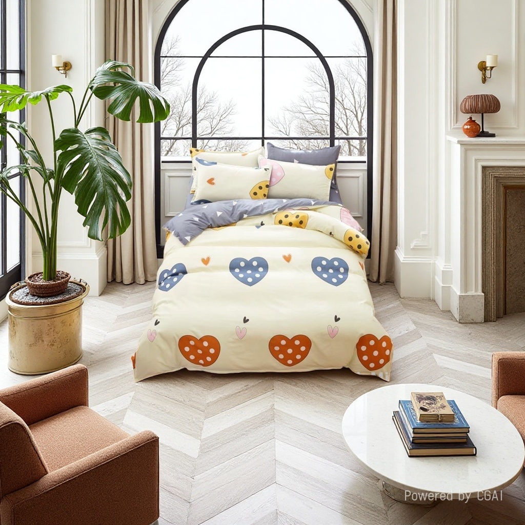 Color púrpura estampado floral ropa de cama de algodón kit edredón de cuatro piezas textil para el hogar 124144820 Application Scenario