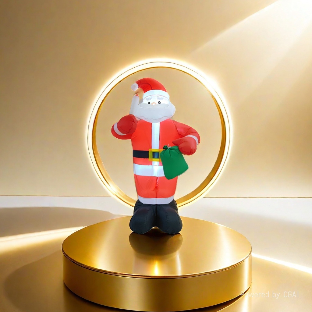 Cartoon Santa Claus inflatable doll details Picture