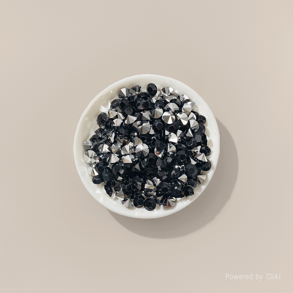 Epoxy pointed diamond silver base black Application Scenario