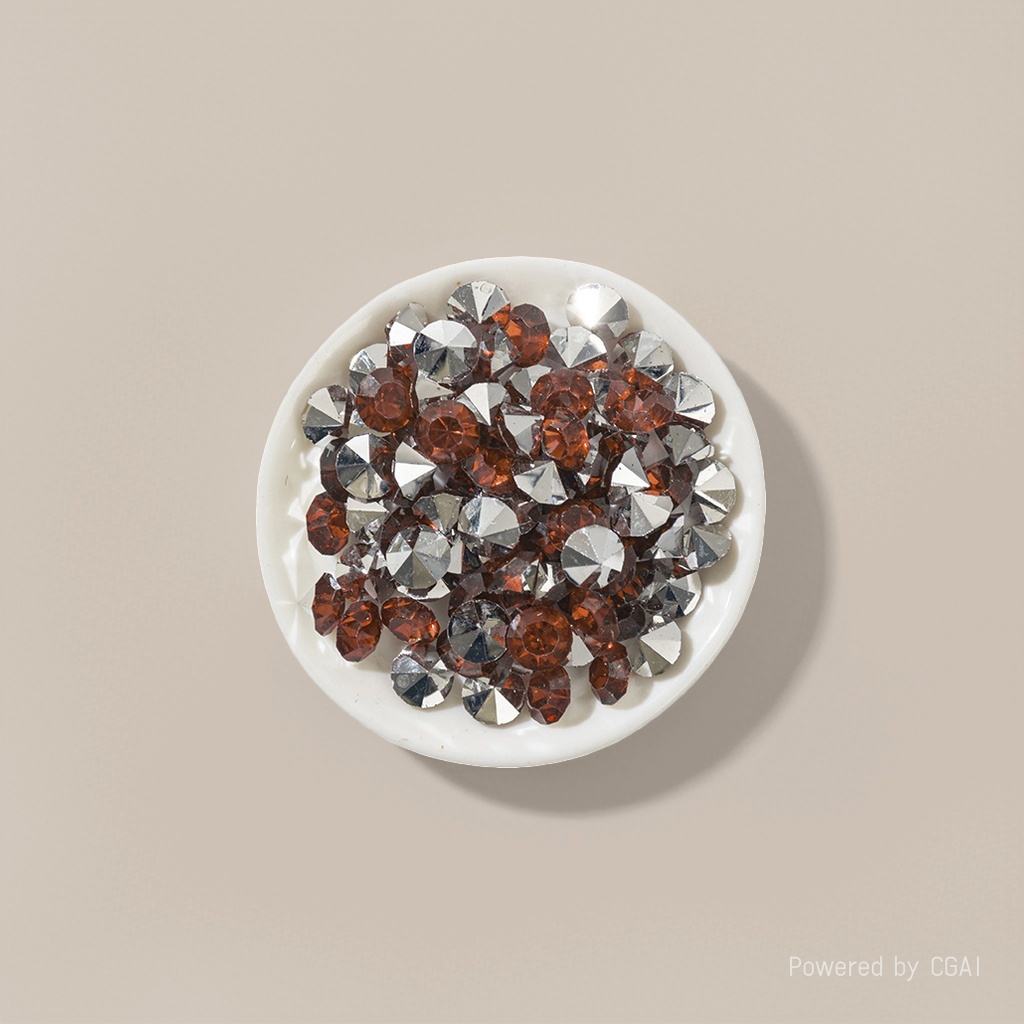 Epoxy pointed diamond silver base coffee