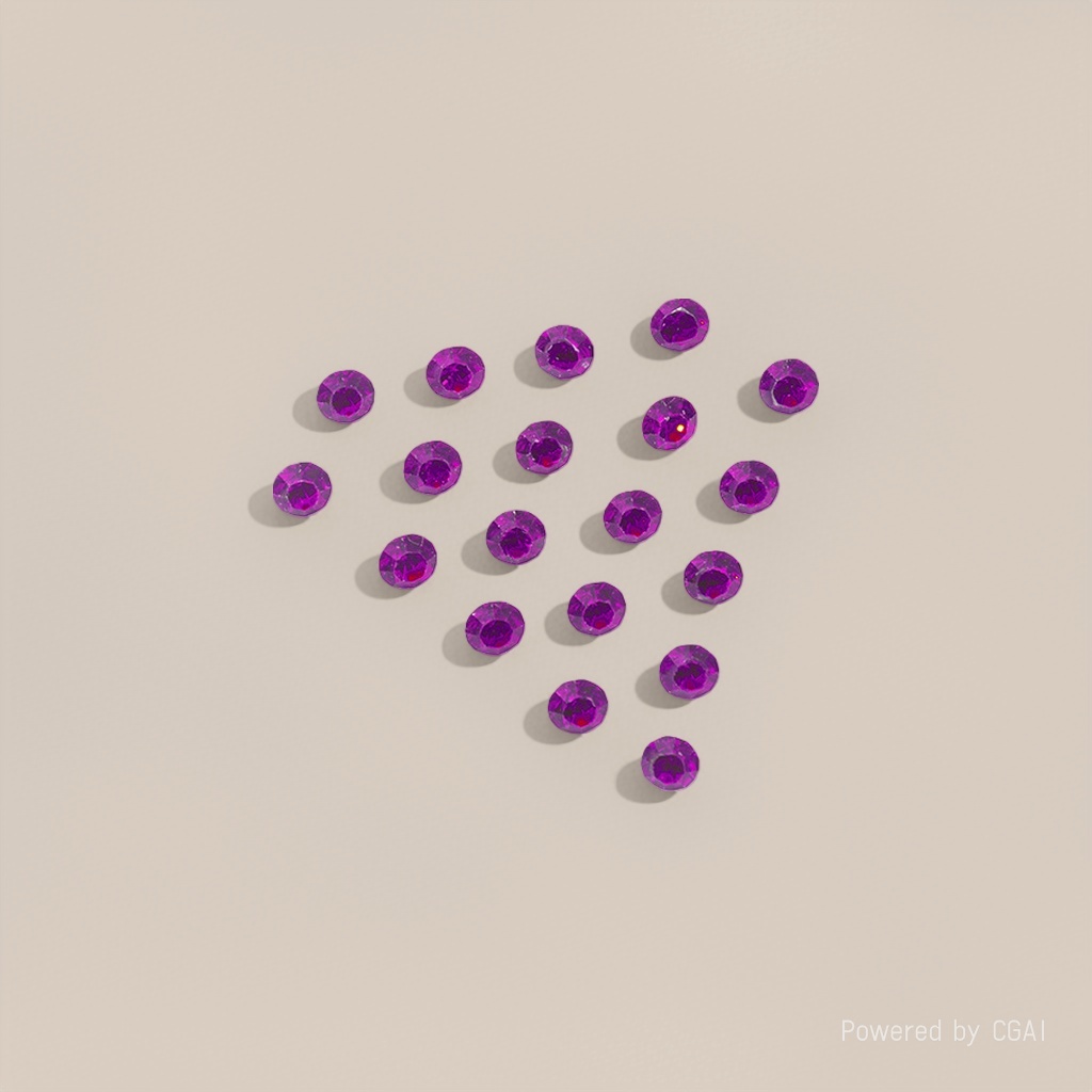 Epoxy pointed diamond silver base purple Application Scenario