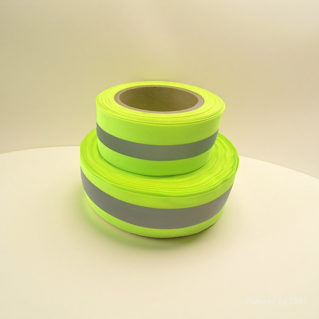 Resalta cinta reflectante tela reflectante material reflectante cinta fluorescente cinturones de seguridad luminosos ropa contra incendios ropa de tráfico Specification image