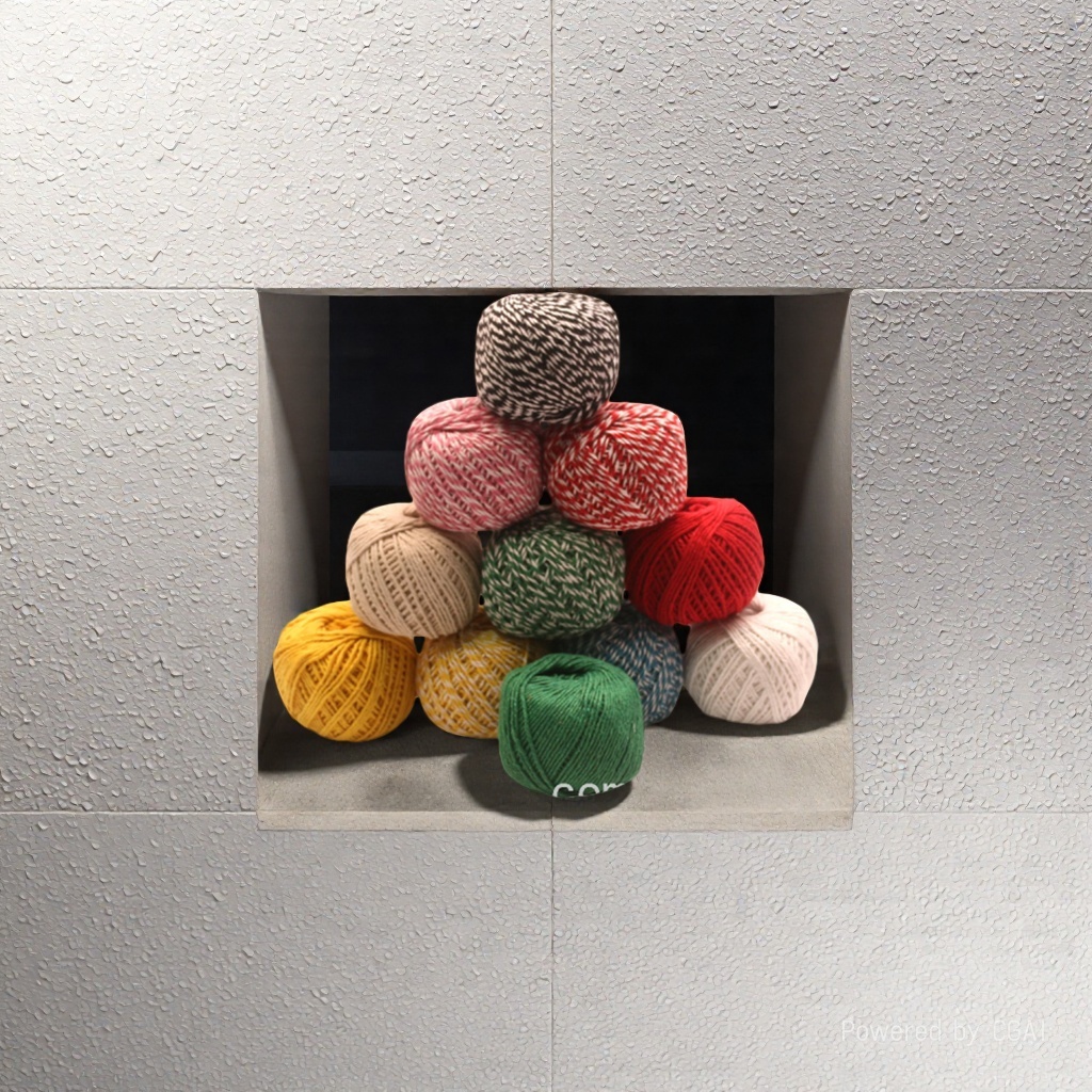 White cotton wool ball, trendy toy decoration, air eye plush ball, wool small sandbag Specification image