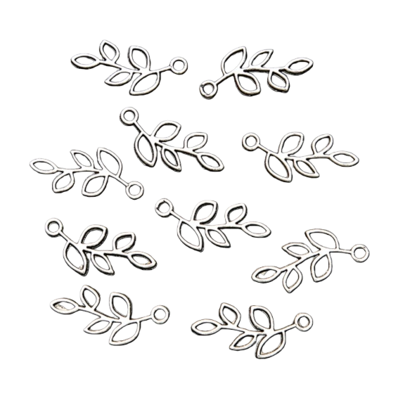 diy jewelry accessories, alloy jewelry, leaf pendants can be hung on necklaces and earrings. diy jewelry accessories Item Picture