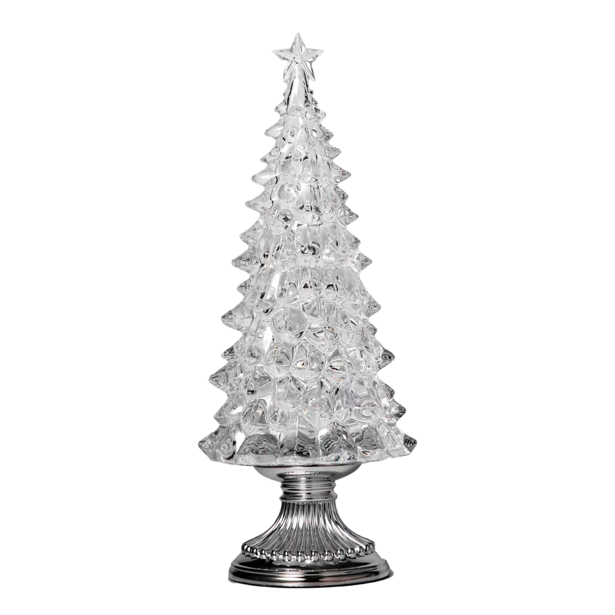 Colorful acrylic Christmas tree, Christmas gift, ground promotion LED light, table decoration, heartfelt gift Item Picture