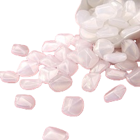 Wholesale of acrylic loose beads with pearl luster and gold powder necklaces, hair clips, bags, shoes, clothing accessories, diy jewelry and accessories Item Picture