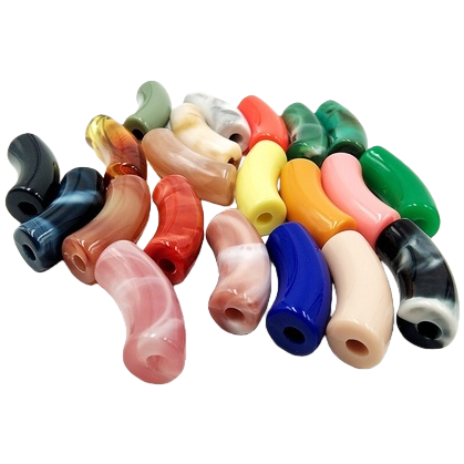 Wholesale acrylic hair tie geometric accessories, diy handmade leather band tied ponytail hair tie headwear Item Picture
