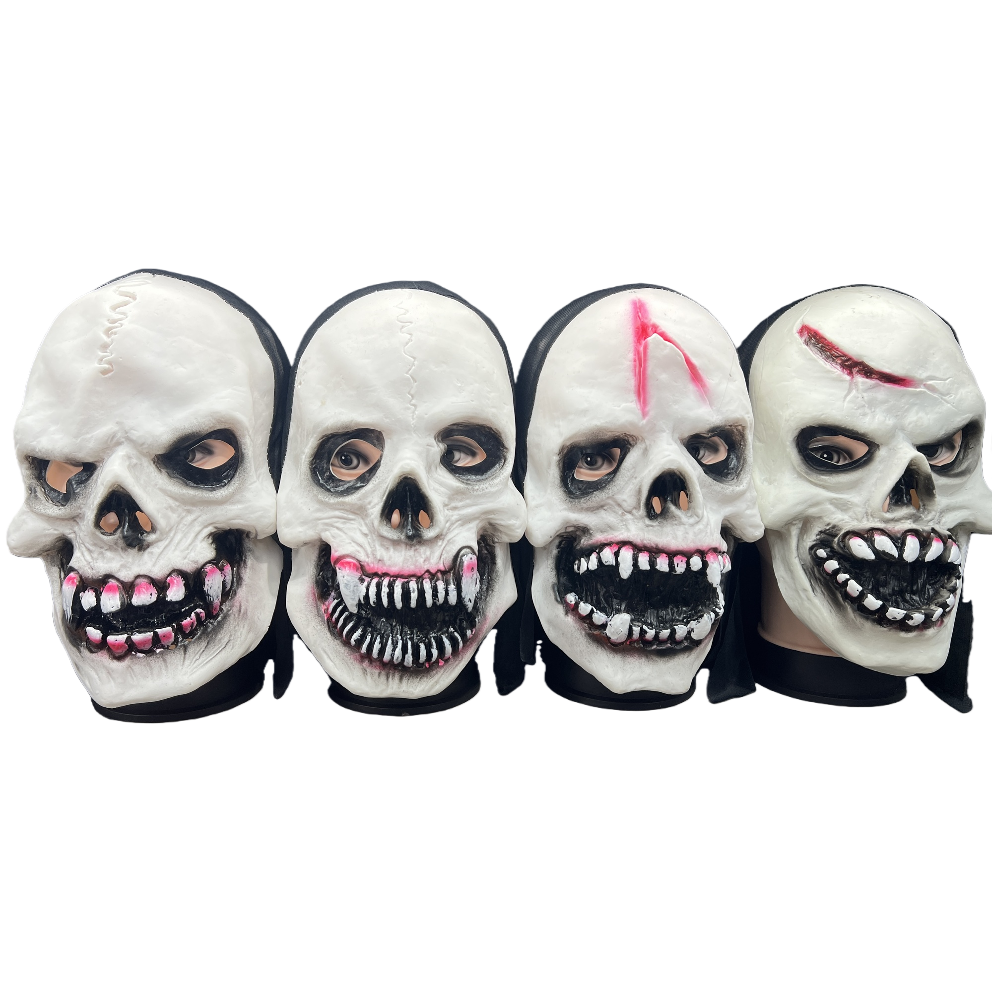 Halloween skull mask Pulp Peking Opera Green hair mask