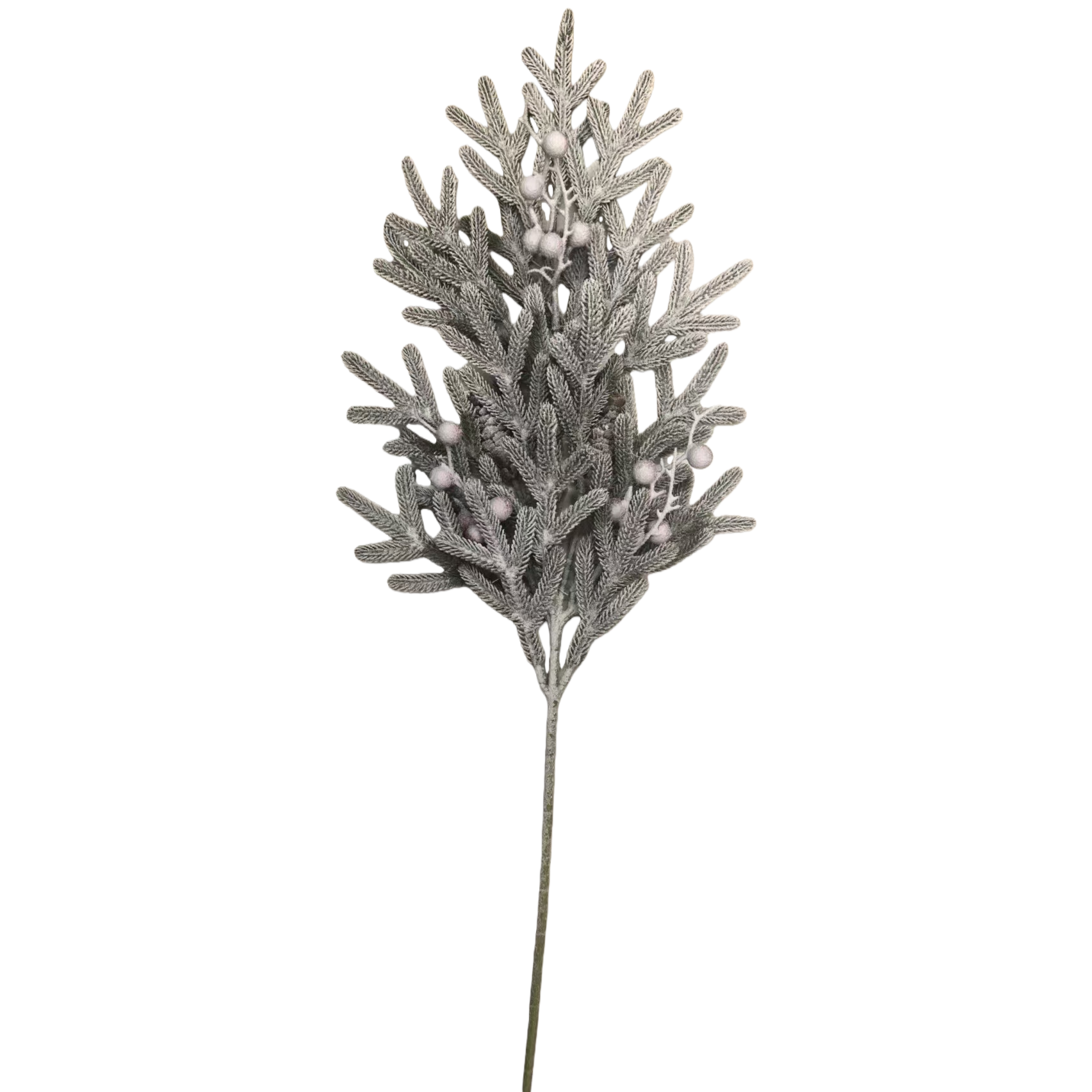 Simulación de ramas de pino de plata decoración de flores de plástico lámpara de flores falsas flores artificiales home set Item Picture