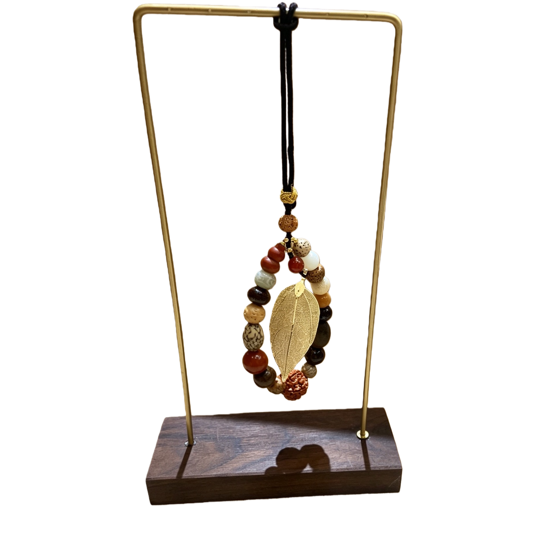 Tibetan-style wealth god Zakilam glass Five-way Wealth God car pendant, bag pendant, metal retro Item Picture